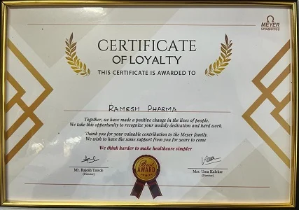 Ramesh-Pharma-Loyalty-Cretificate